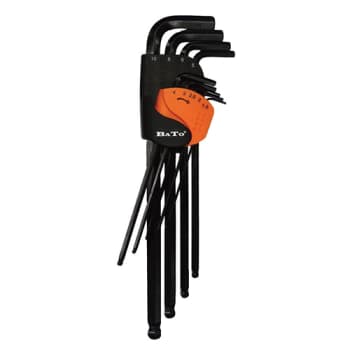 Unbrakonøglesæt med kugle 1,5-10 mm, 9 dele