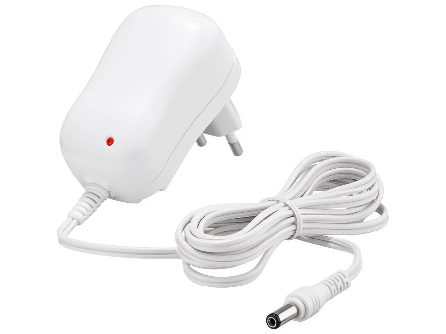 Netadapter - 12Vdc / 12W (1A), Hvid (5,5x2,1mm)