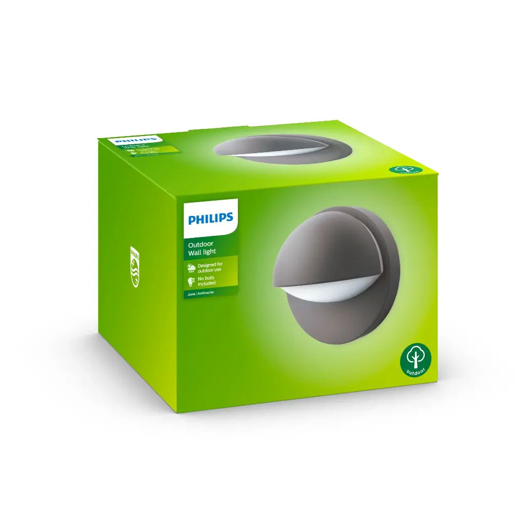 June wall lantern anthracite 1x42W 230V