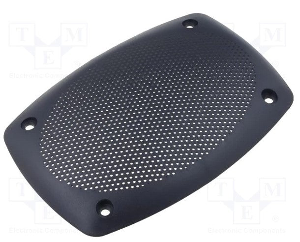 Højttalergitter - 114x166x17mm, Sort