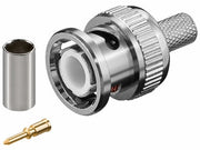 BNC han til RG6/U (Ø8,5mm) - Krimptype