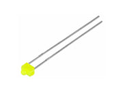 1,8mm LED - Rund, GUL diffus (8mcd, 70°)