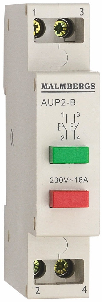 TRYKKNAP DOBBELT 16A 1SL+1BR