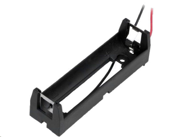Batteriholder til 1x18650 bat. (m. ledninger)