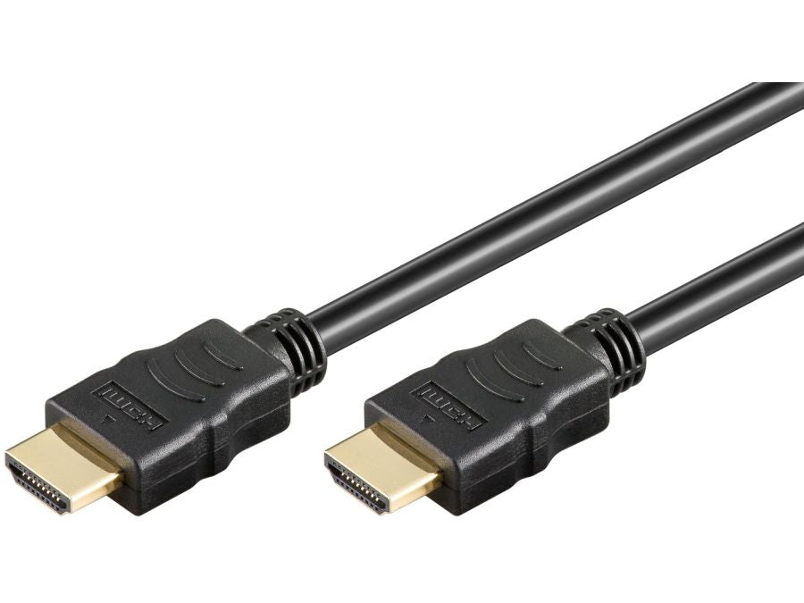 Standard HDMI 1.4 kabel - 2 x 19 pol han, m.E, Sort (15m)