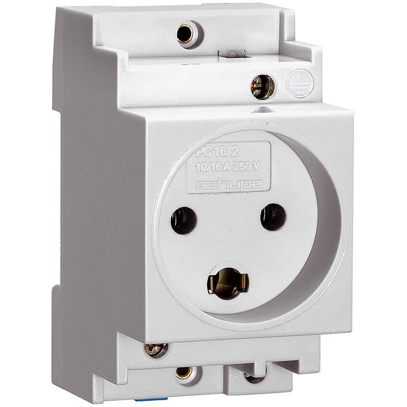 STIKDÅSE til. Dinskinne DK M/J 16A 250V