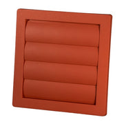 Lamelventil type 75, 150x150 mm, rød