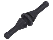 Gummi fastgørelse til blæser - Ø5mm, Sort