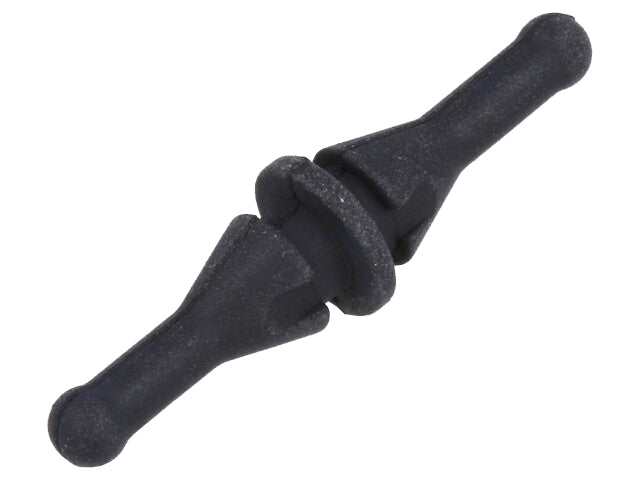 Gummi fastgørelse til blæser - Ø5mm, Sort