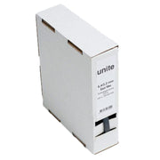 Tyndvægget krymp u. lim 6,4 mm. sort 10m