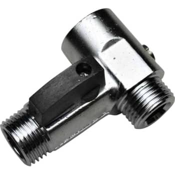 1/2" Mellemstykke med afspærring og kontra muffe