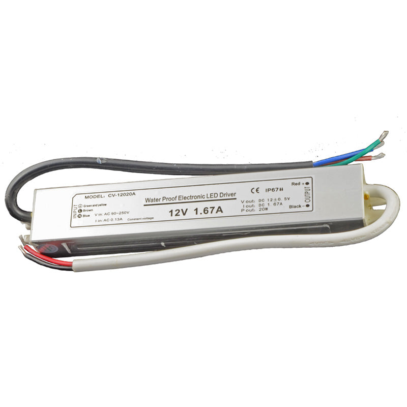 LED transformer 12V DC max 20 Watt