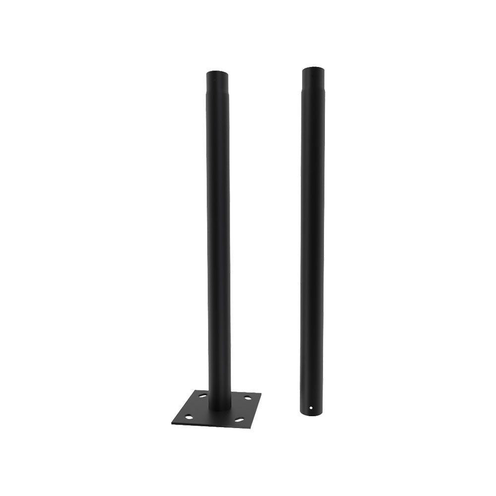 V-Tac 3m. lygtepæl til havelamper - Aluminium, Ø75mm, Sort IP65 - Velegnet til udendørs belysning