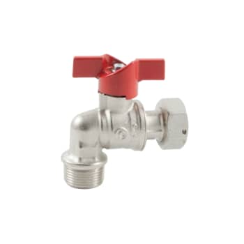 3/4" Kuglehane vinkelløbende omløber/nippel