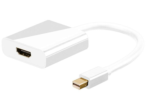 DisplayPort adapter - Mini DP han til HDMI hun (m. audio)