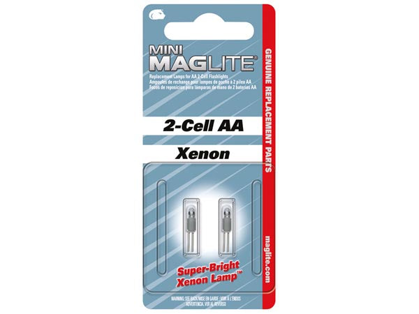 Xenon pæresæt til Mini MAGLITE - 3V / 0,9W bi-pin (2 stk.)