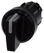Belyst drejeafbryder 22 mm rund plastik sort drejeafbryder kort 3 afbryder positioner I>O<II kontakt