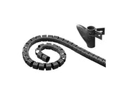 Fleksibel kabelsamler - Ø20mm, Sort (2,5m)