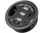 USB 2.0 HUB - 3 porte + Audio, bordmontage