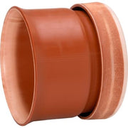 Uponor Double/Rib2 315 mm PP-overgang t/betonmuffe, u/gummiring
