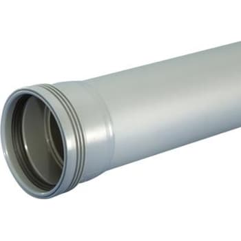 Wavin Ø50 mm afløbsrør PP grå med muffe, 1000mm