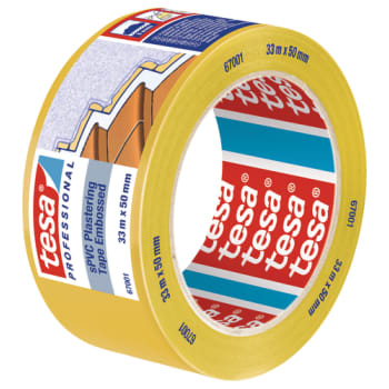 Afdækningstape, 50 mm x 33 m, gul