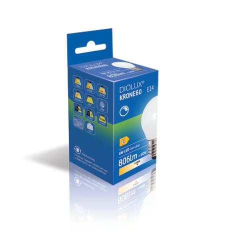 DIOLUX KRONE60 6W 930 E27 806lm dæmpbar