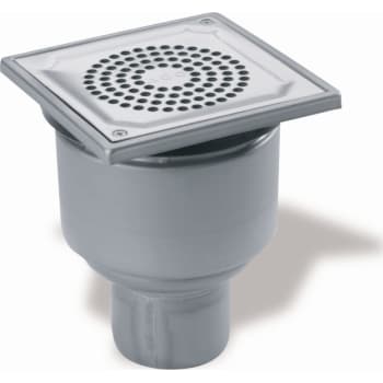 ACO 75 mm afløbsskål til beton, uden studs, lodret