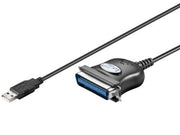 Printerkabel - USB til parallel Centronix 36 pol han (1,5m)