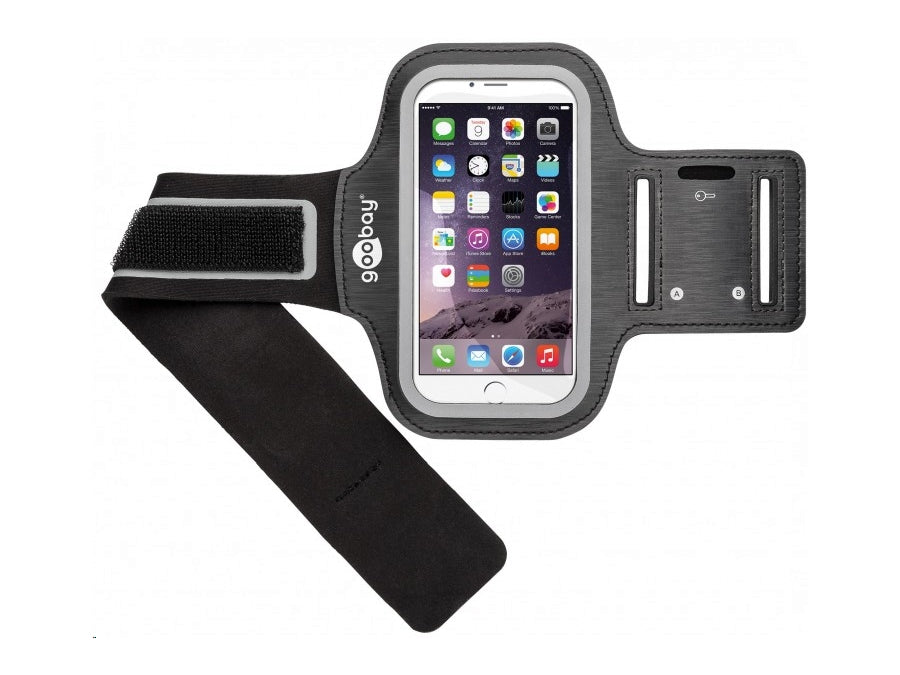 Sport armhylster til iPhone 6 / Galaxy S5 - HQ, Sort