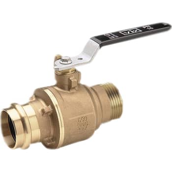 22 mm x 3/4" Muffe/nippel rødgods pres kugleventil