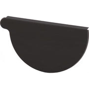 VMZINC endebund til halvrund rende, ANTHRA-ZINC,højre 280/80 mm