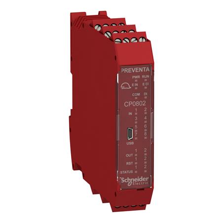 XPSMCM SAFETYCONTROLLER.8SDI,2X2 SDO,2DO