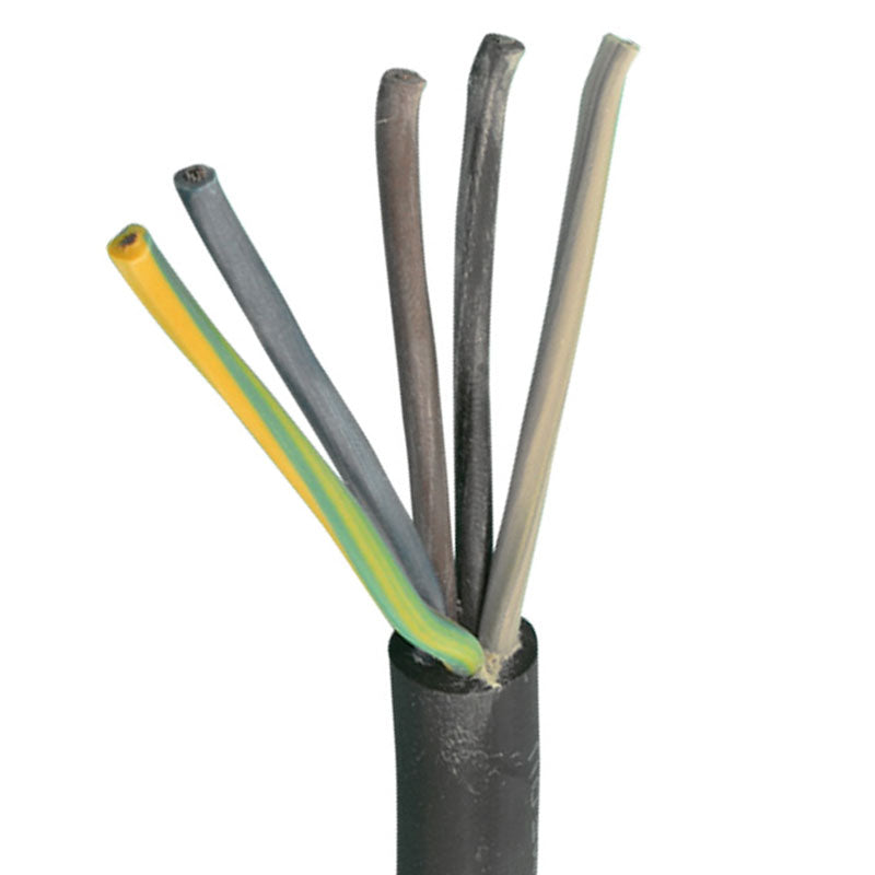 Gummikabel H07RN-F 5x2,5mm² - pr. meter