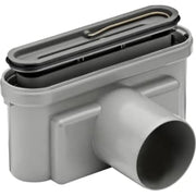 Udløbshus ø75 vandret +vandlås