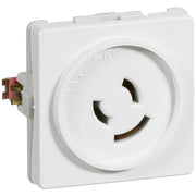 Fuga Lampestikkontakt med jord 50x50 hvid