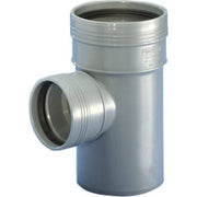 Wavin grenrør Ø110x50mm 87,5°, grå PP