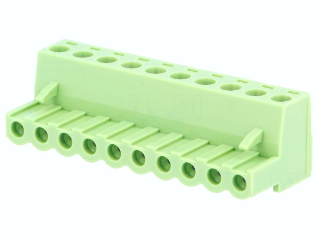Indstik Skrueterminal - 10P hun, 5mm 300V/12A