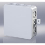 Samledåse E114, 100 x 100 x 40 mm, med udv. befæst., grå, IP54