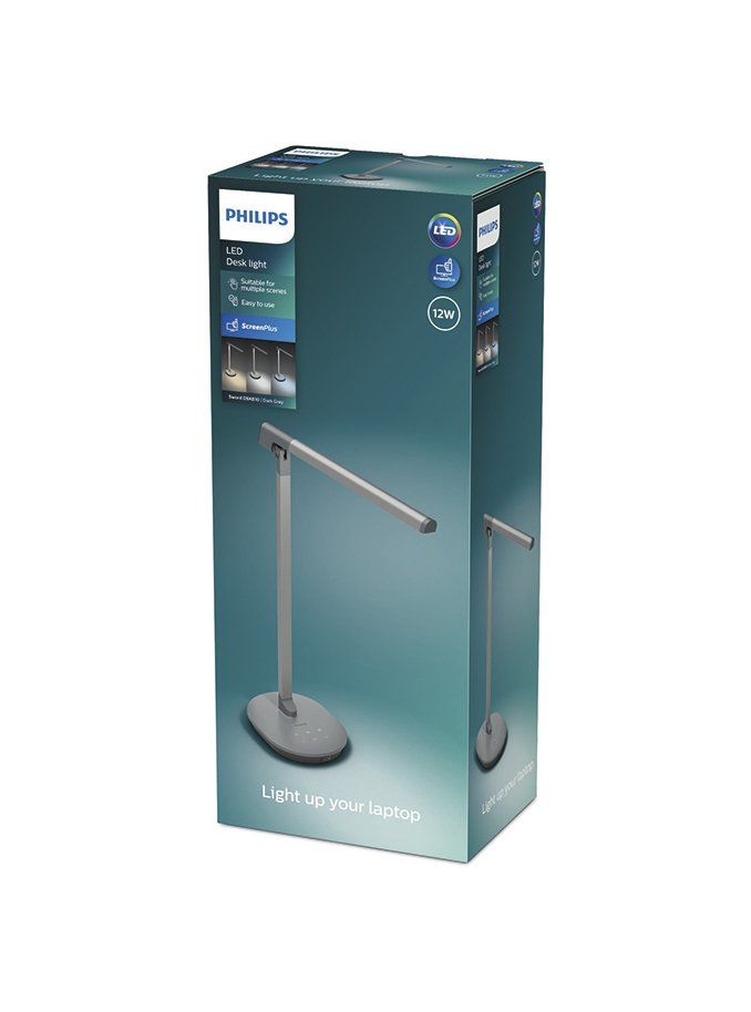PHILIPS Sword Skrivebordslampe 12W 6500/4000/2700K Mørkegrå