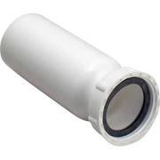 50 mm x 1.1/2" Tilslutningsrør med gevind hvid