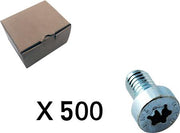 500 CYLINDERSKRUE, TORX, LAVT HOVED