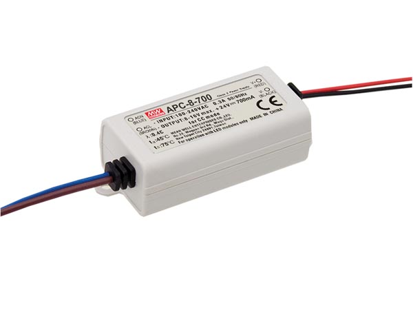 Konstantstrøm LED driver - 700mA (7,7W) 5-11Vdc (IP42)
