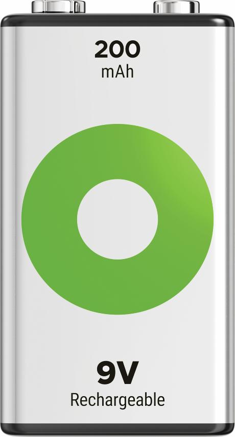 GP Recyko 9V-batteri, 200 mAh, 1-pak