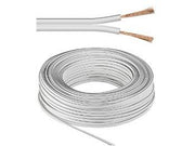 Højttalerledning - 2x1,5mm² OFC, hvid (10m)