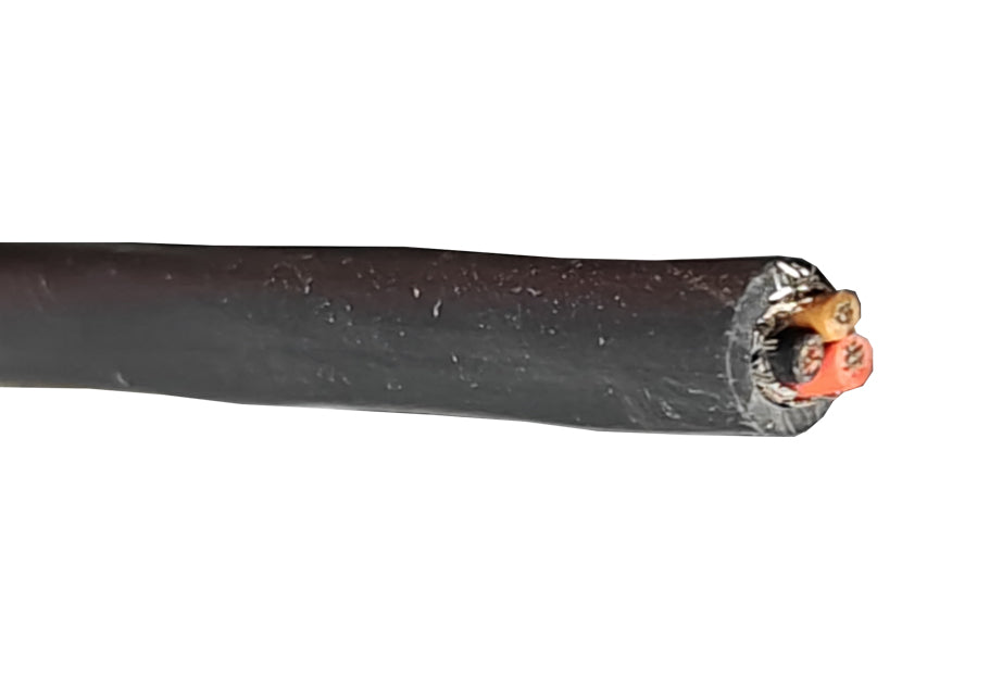 Multikabel, skærmet - 3x0,5mm² Ø6mm Sort (metervare)