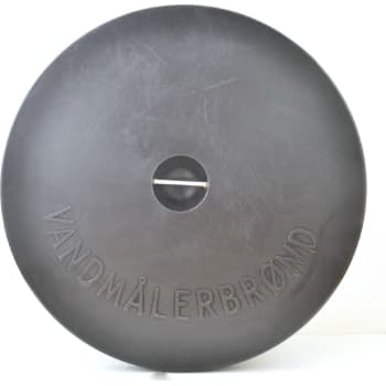 400 mm PE-dæksel, isoleret, til målerbrønd