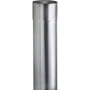 VMZINC nedløbsrør, ZINK NATUR - 87 x 0,7 x 3000 mm