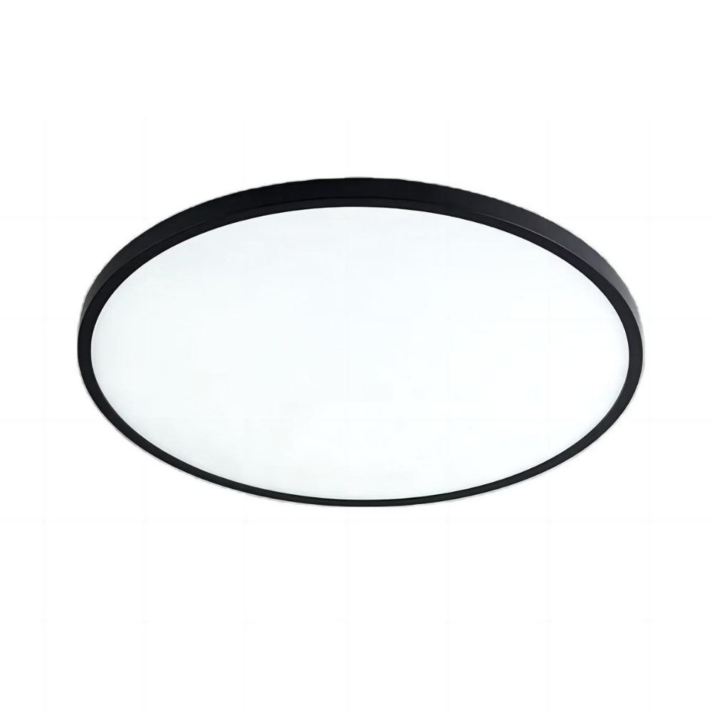 16W LED rundt CCT panel - Ø30, sort, inkl. monteringsbeslag (2000lm, RA80)