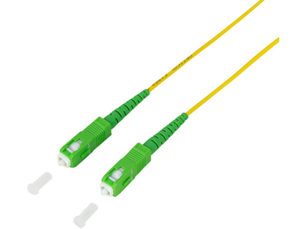 Fiberoptisk patchkabel SC/APC-SC/APC, OS2 singlemode (15m)